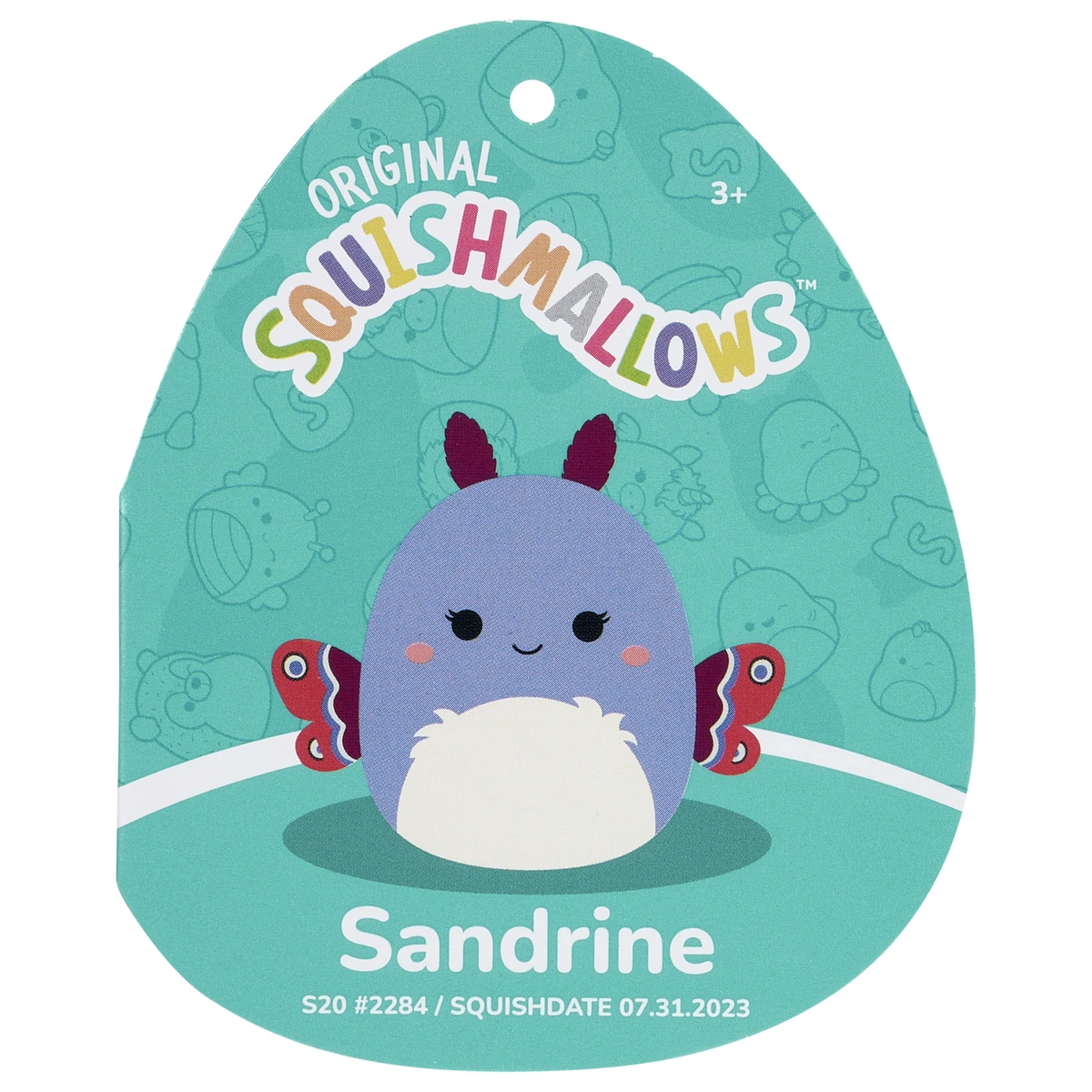 Original Squishmallows 20-inch - Sandrine the Lavender Moth