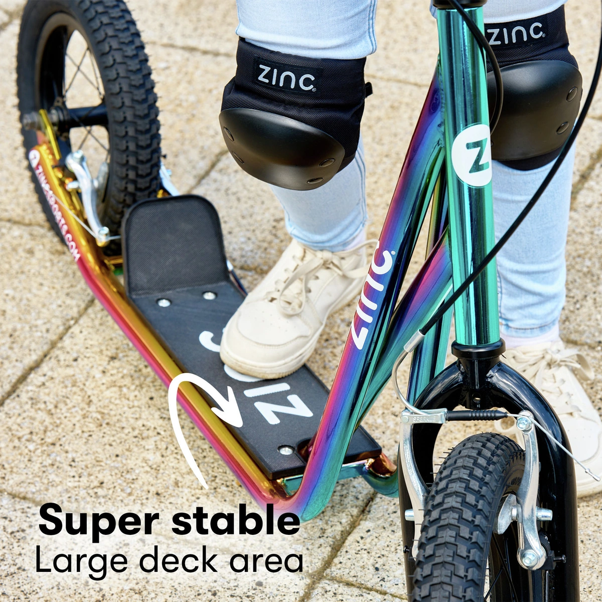 Zinc 12 inch Kids BMX Scooter - Neochrome