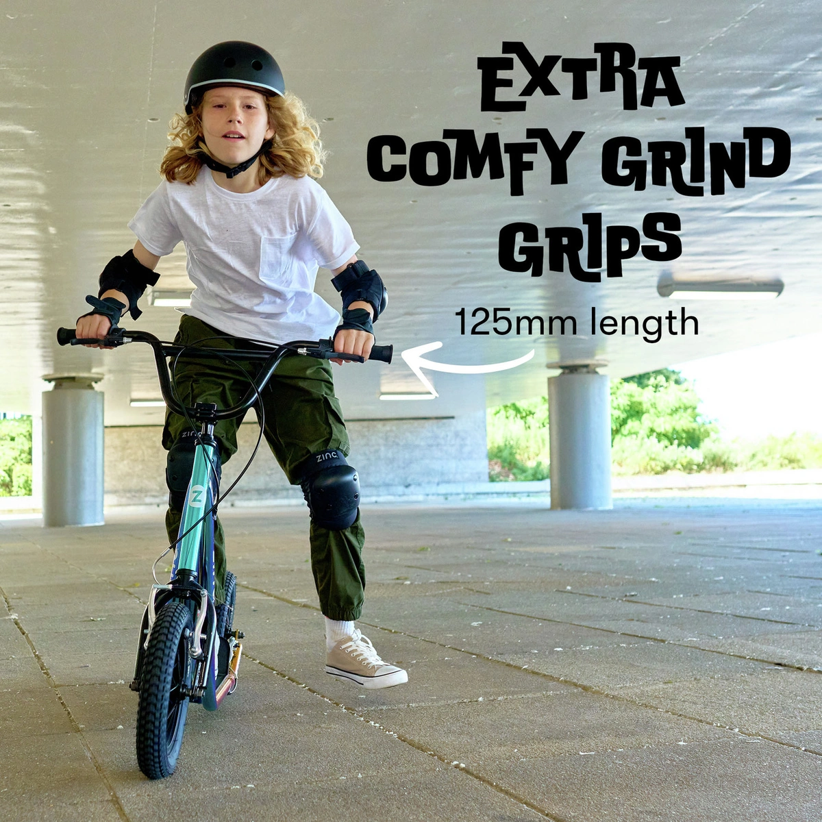 Zinc 12 inch Kids BMX Scooter - Neochrome