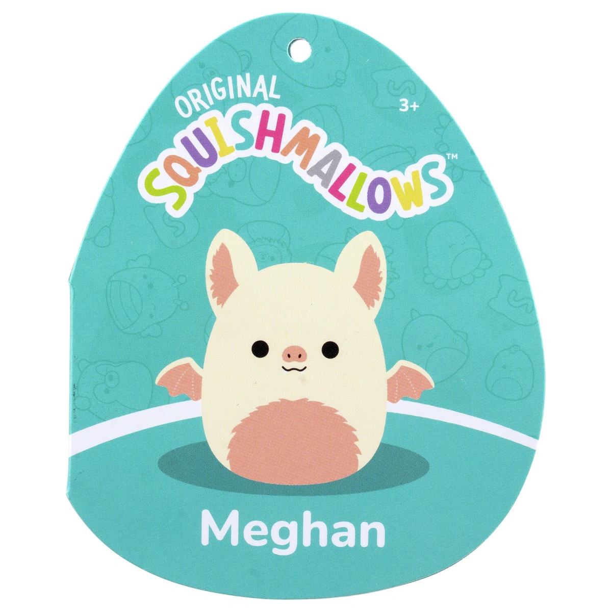 Original Squishmallows 16-inch - Meghan the Cream & Pink Bat