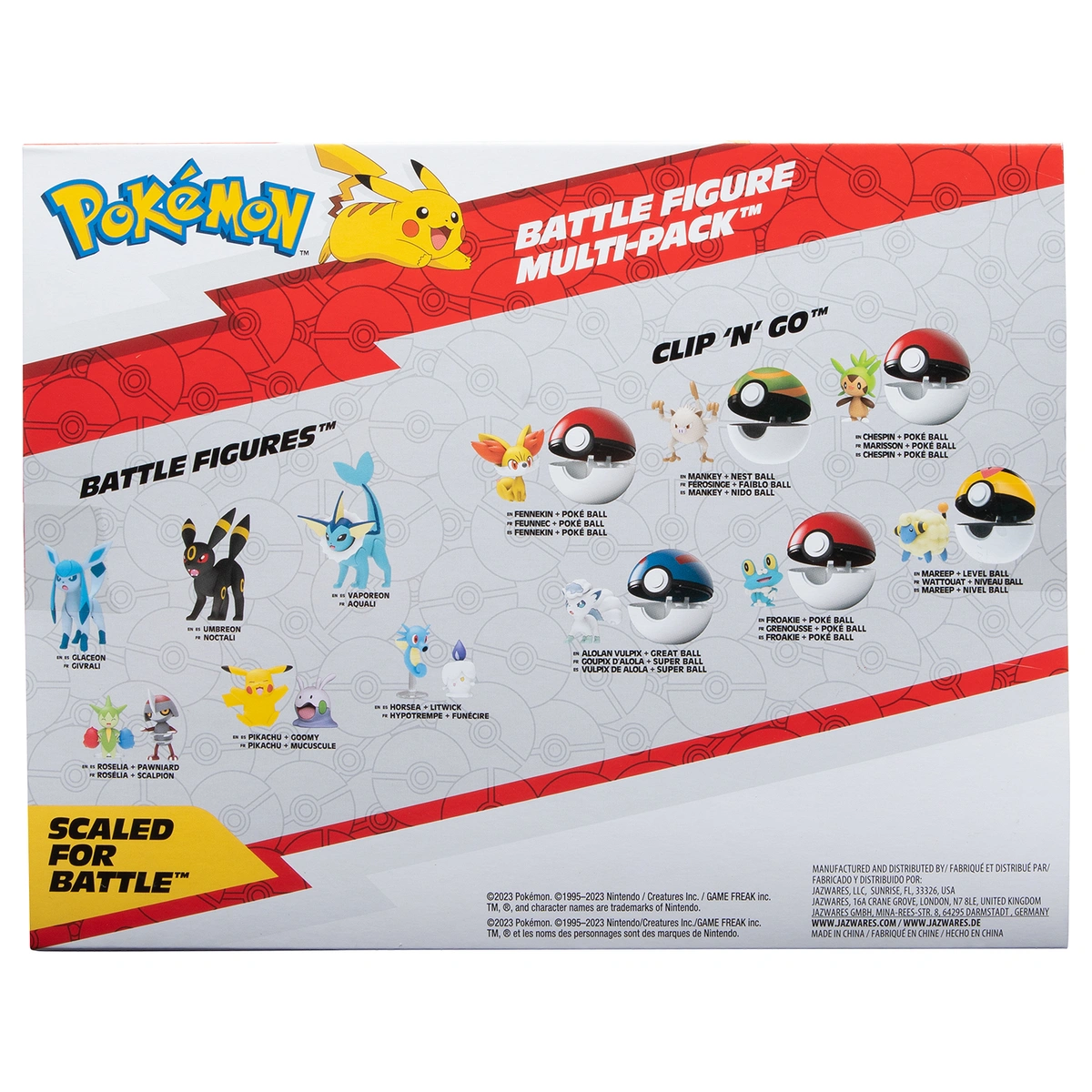 Pokemon Battle Figure 6 Pack - 2-Inch Battle Figures