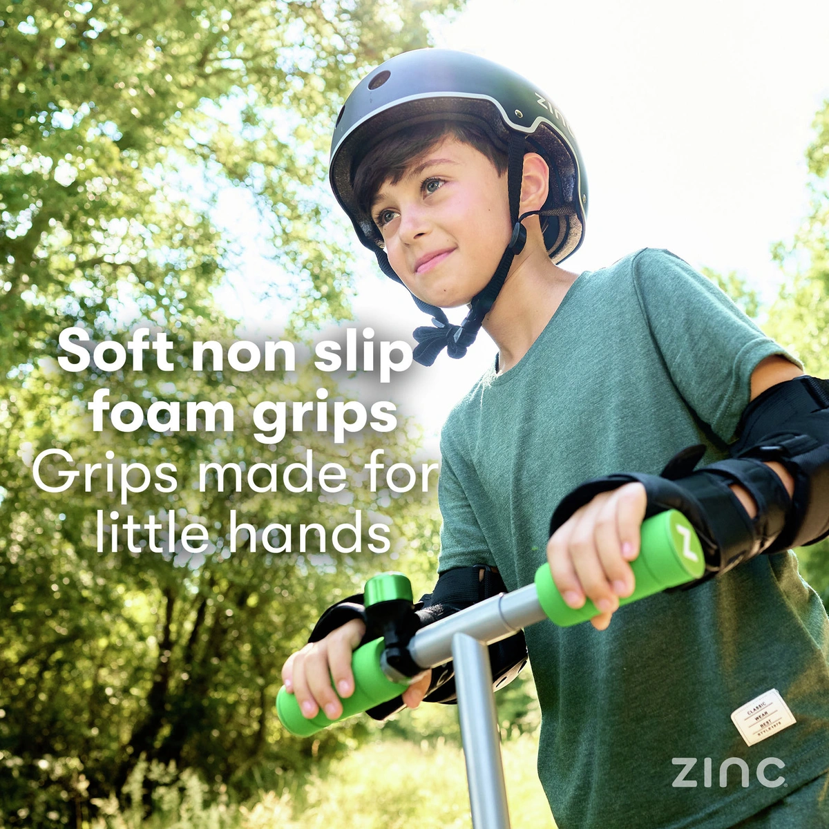 Zinc Dino Foldable Light Up 2 Wheel Scooter