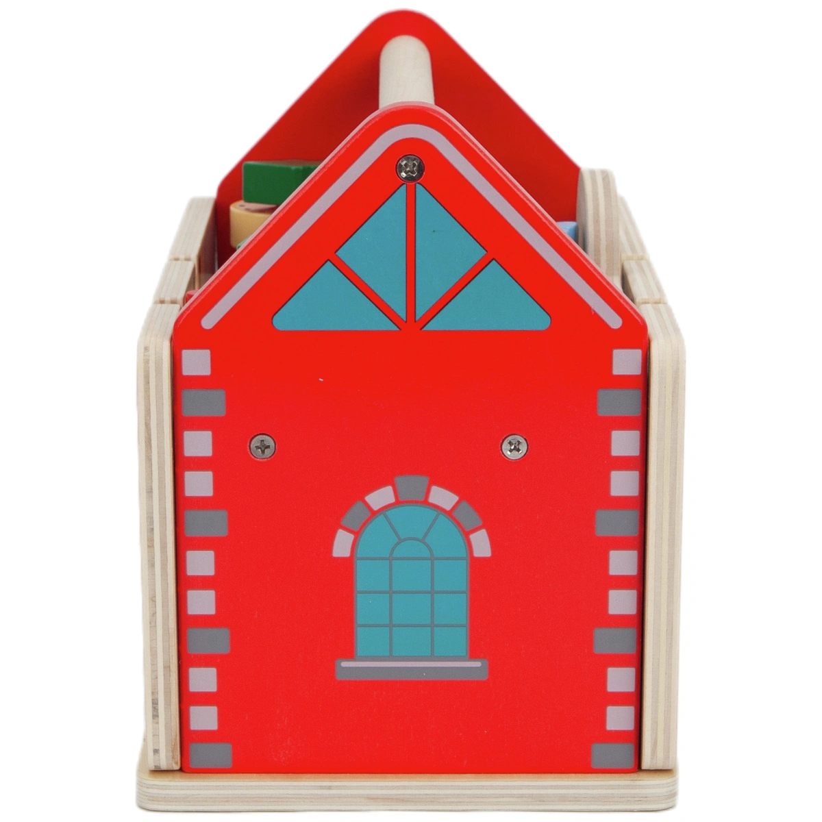 Chad Valley Wooden Carry Train Station Set