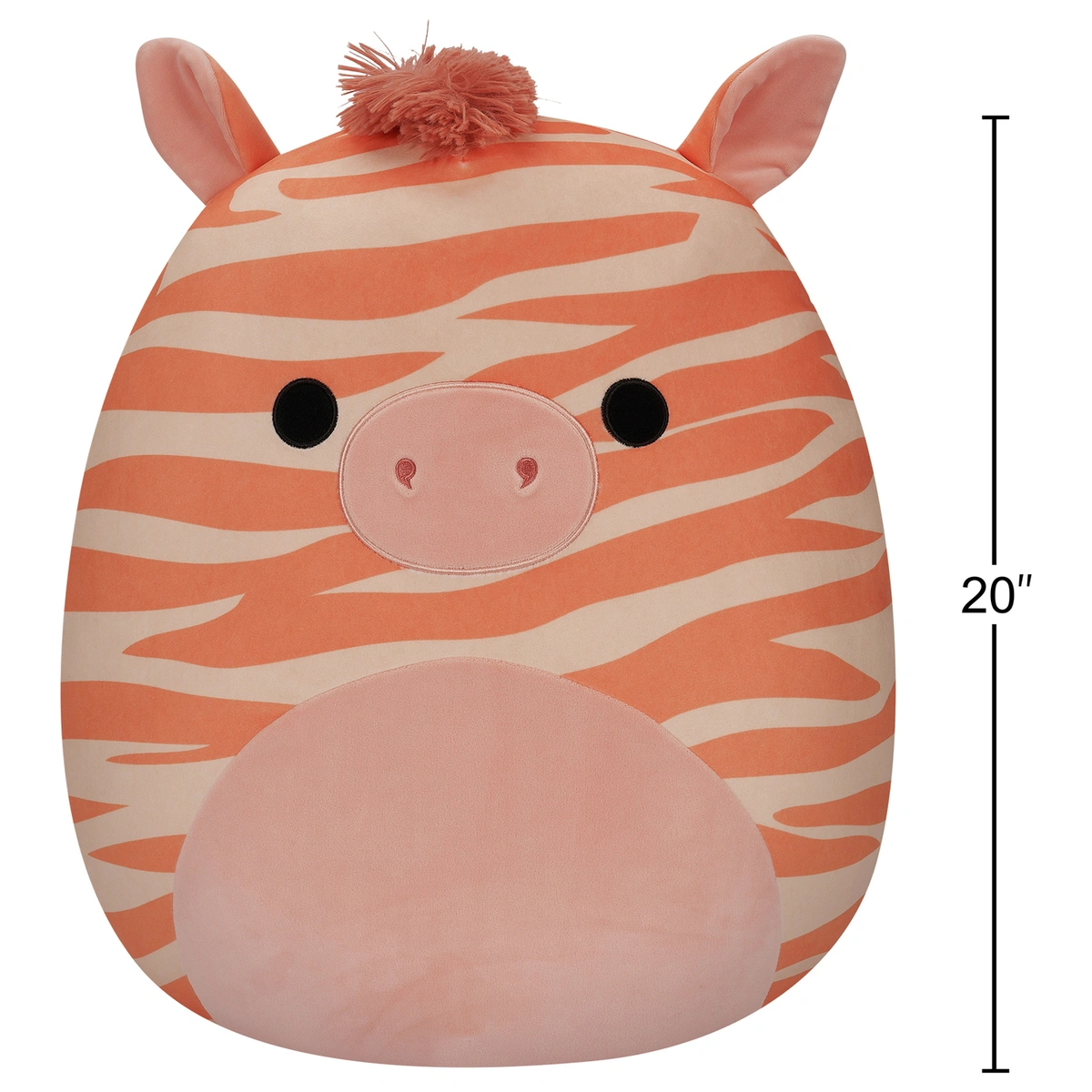 Original Squishmallows 20-inch - Josue the Peach Zebra