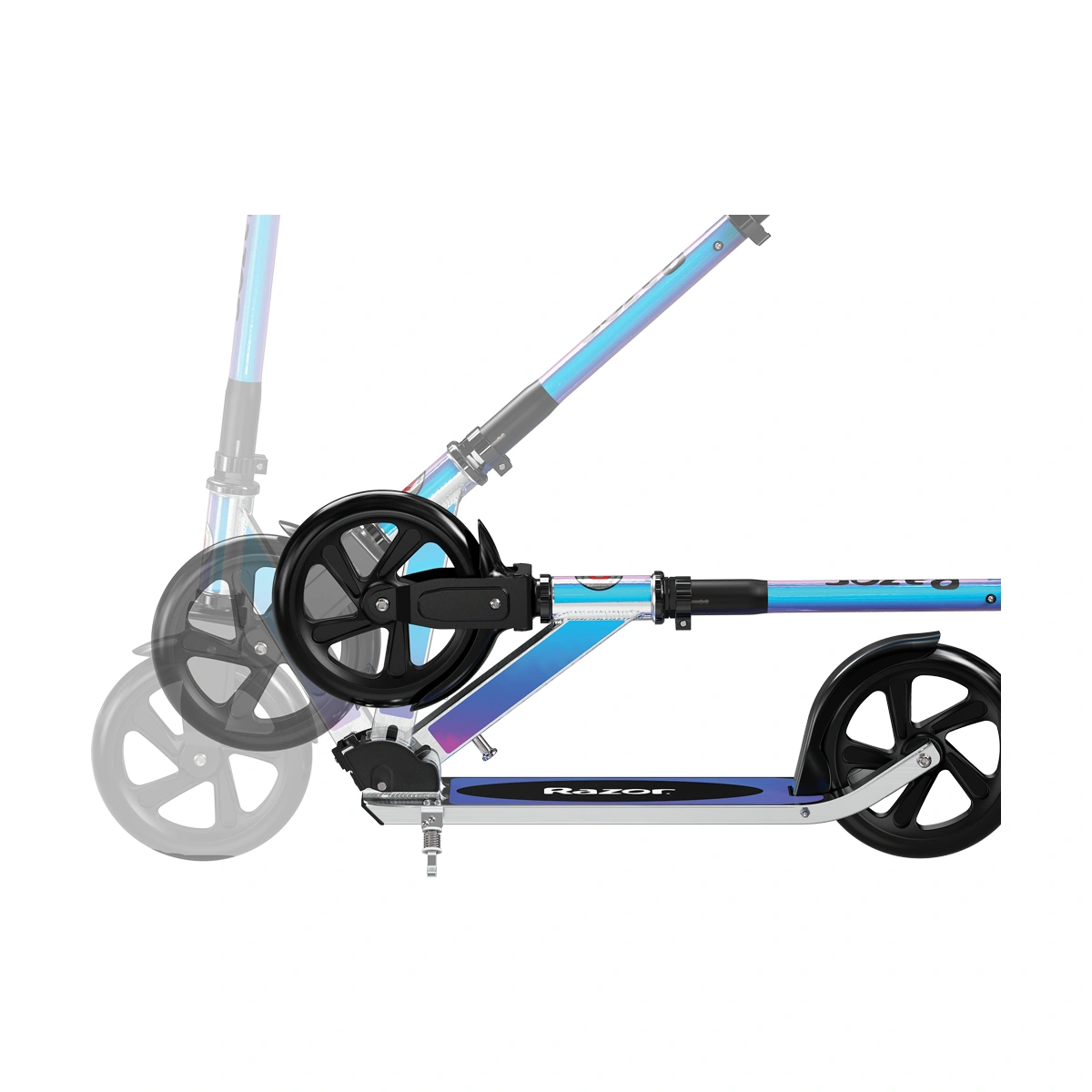 Razor A5 Lux Kids Foldable Big Wheel Scooter - Holographic