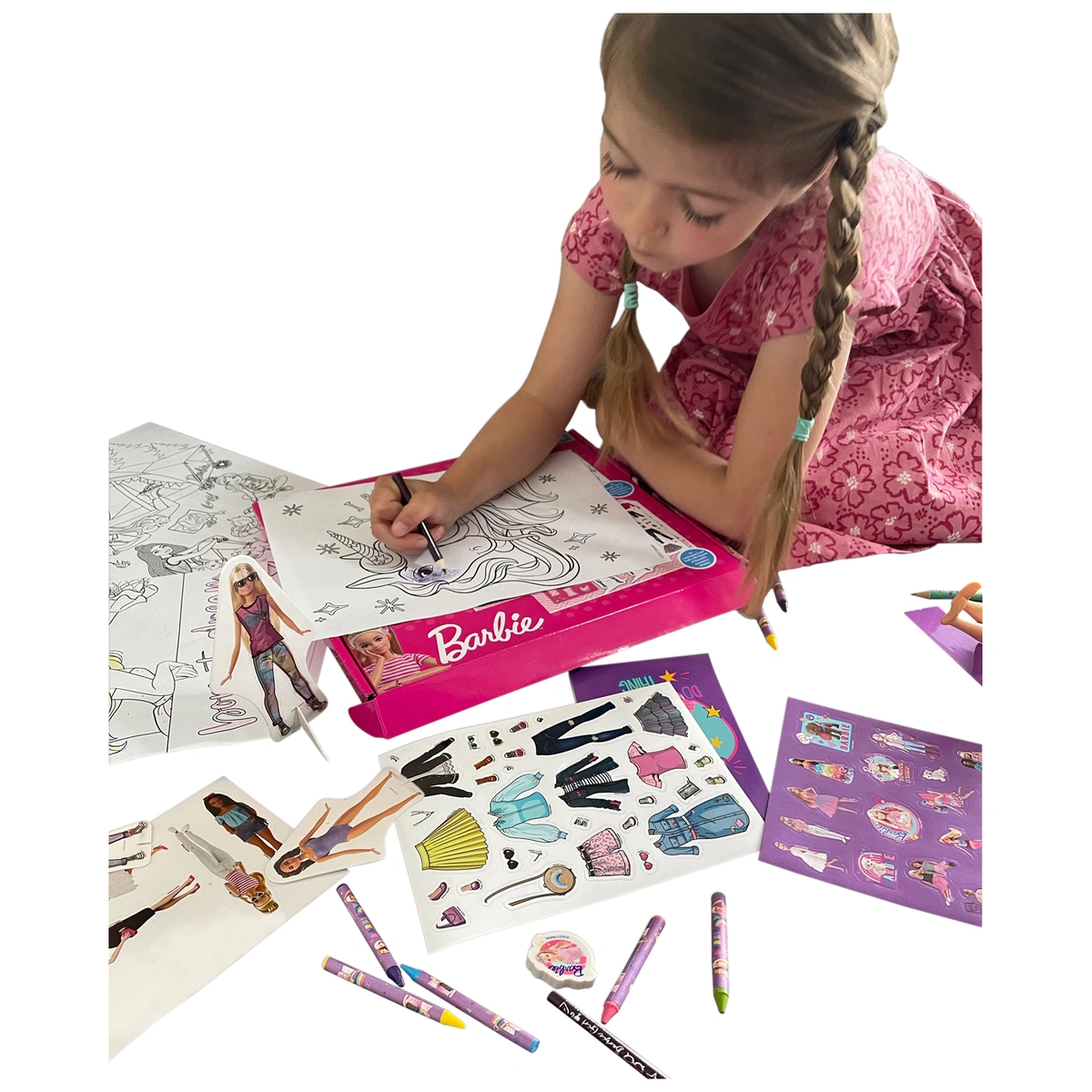 Barbie Large Art Colouring Set