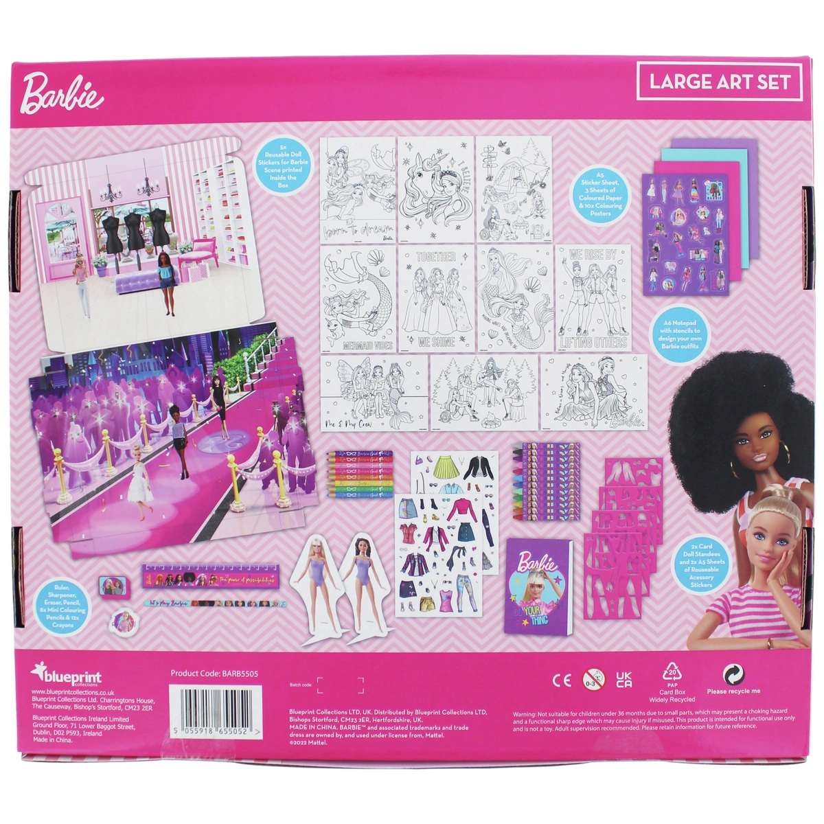 Barbie Large Art Colouring Set
