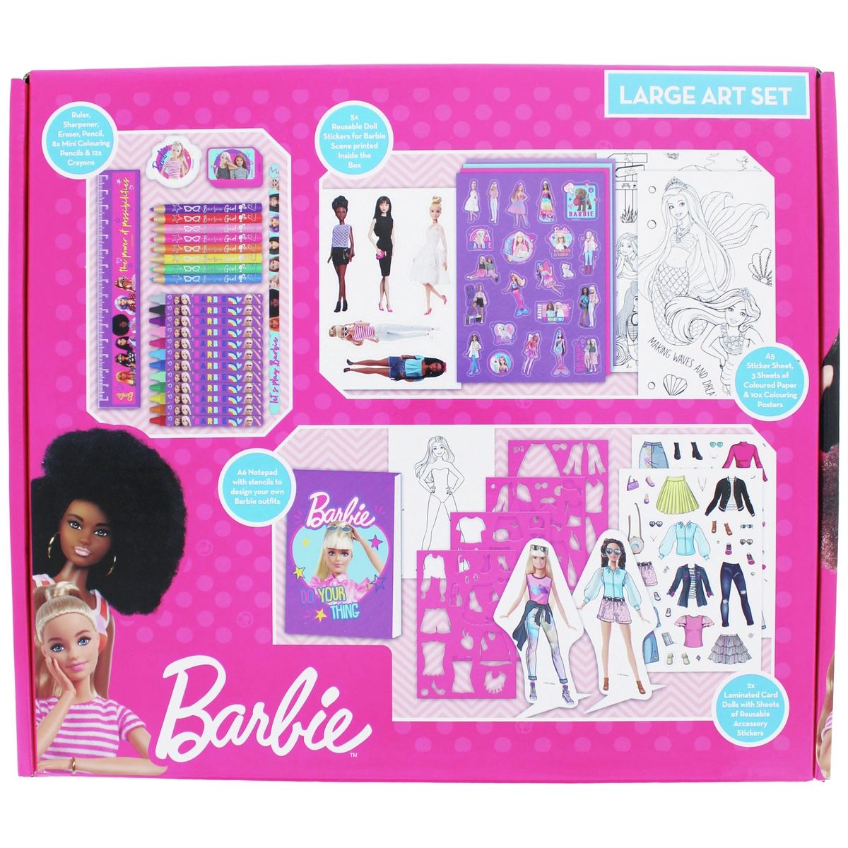Barbie Large Art Colouring Set