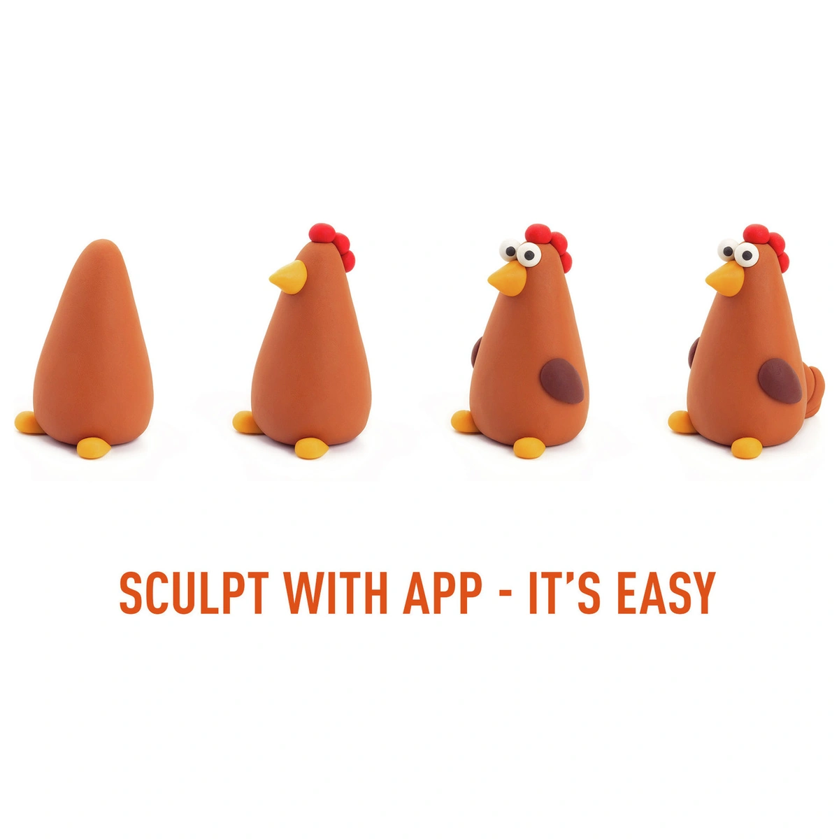 Hey Clay Farm Birds 6 Can Set