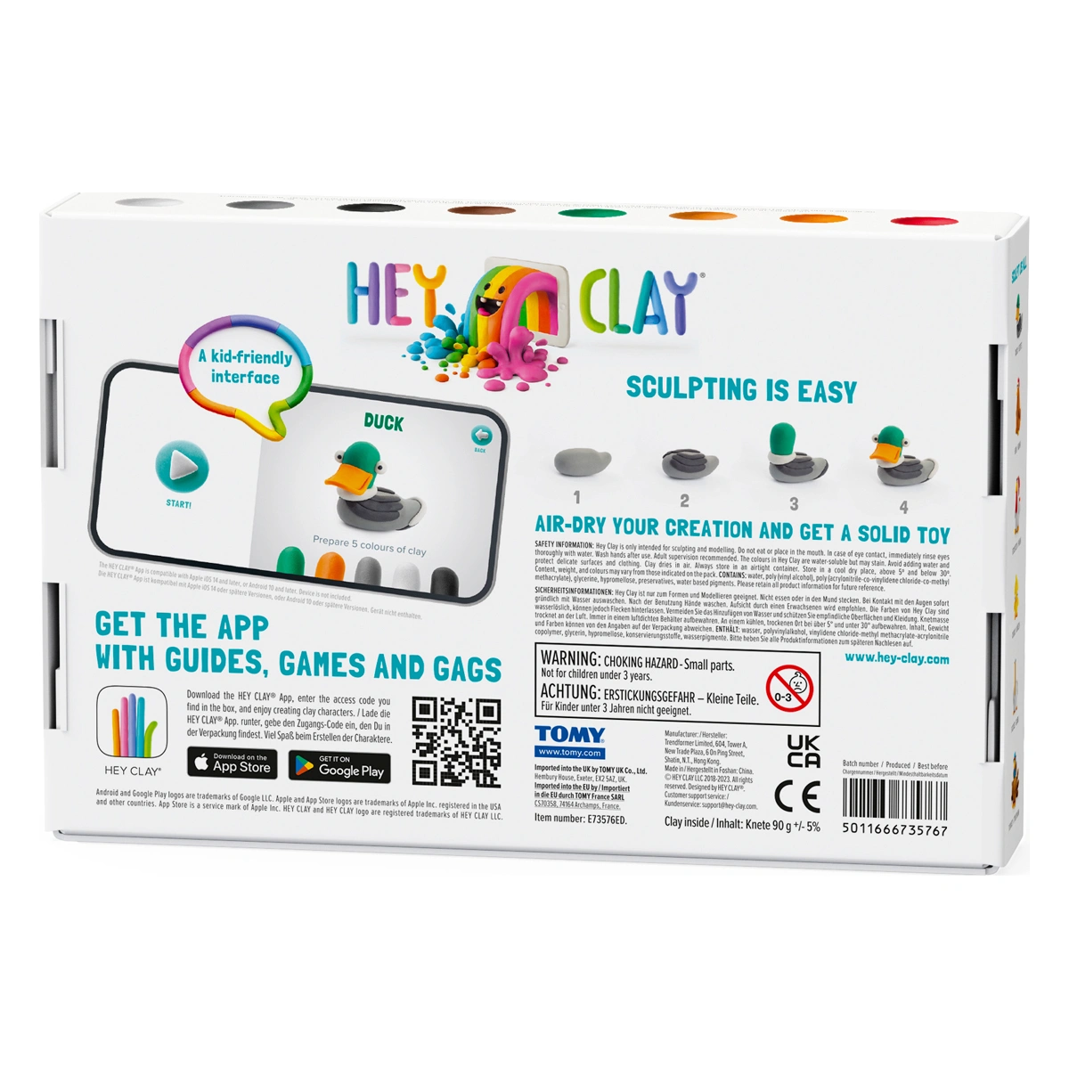 Hey Clay Farm Birds 6 Can Set