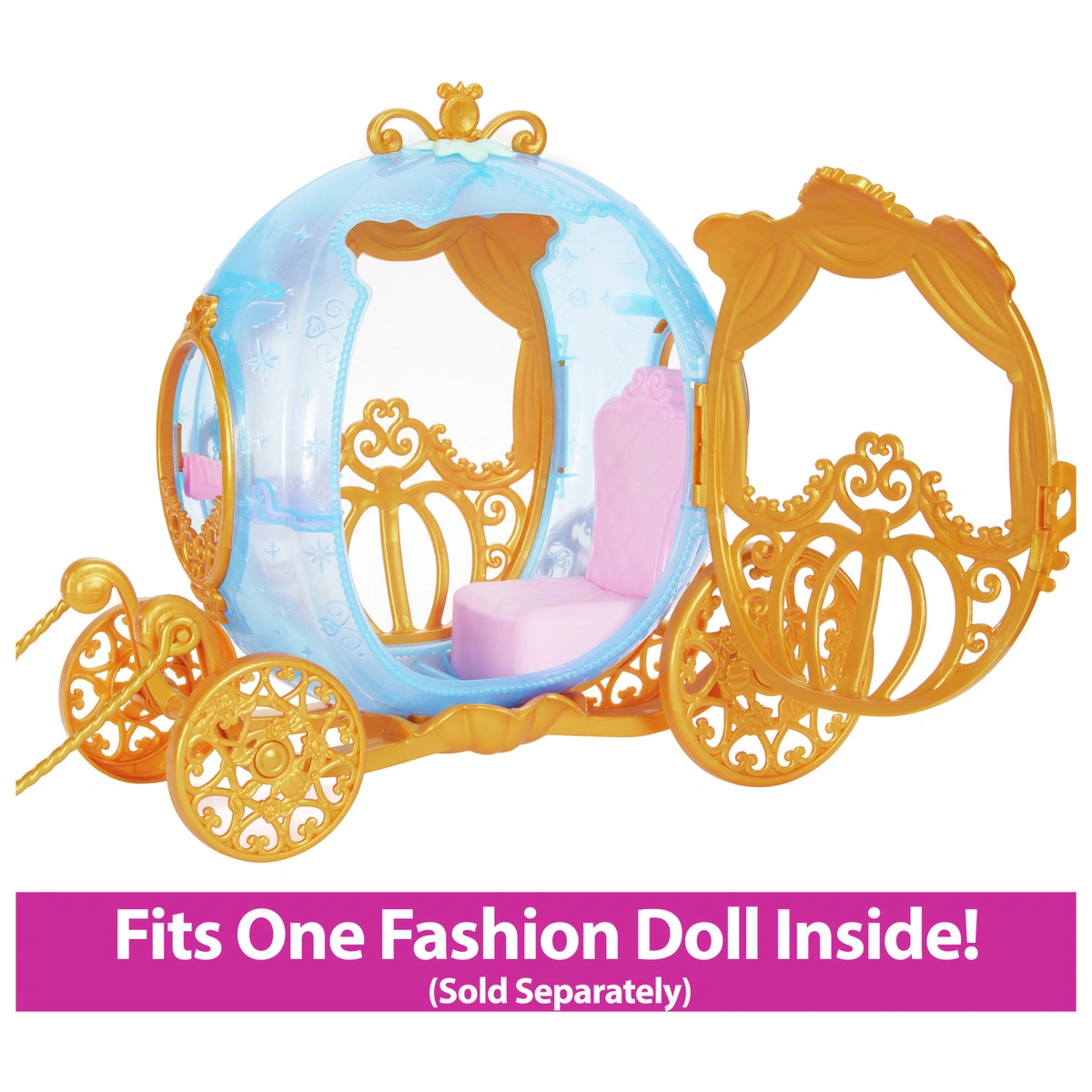 Disney Princess Cinderella's Rolling Doll Carriage & Horse
