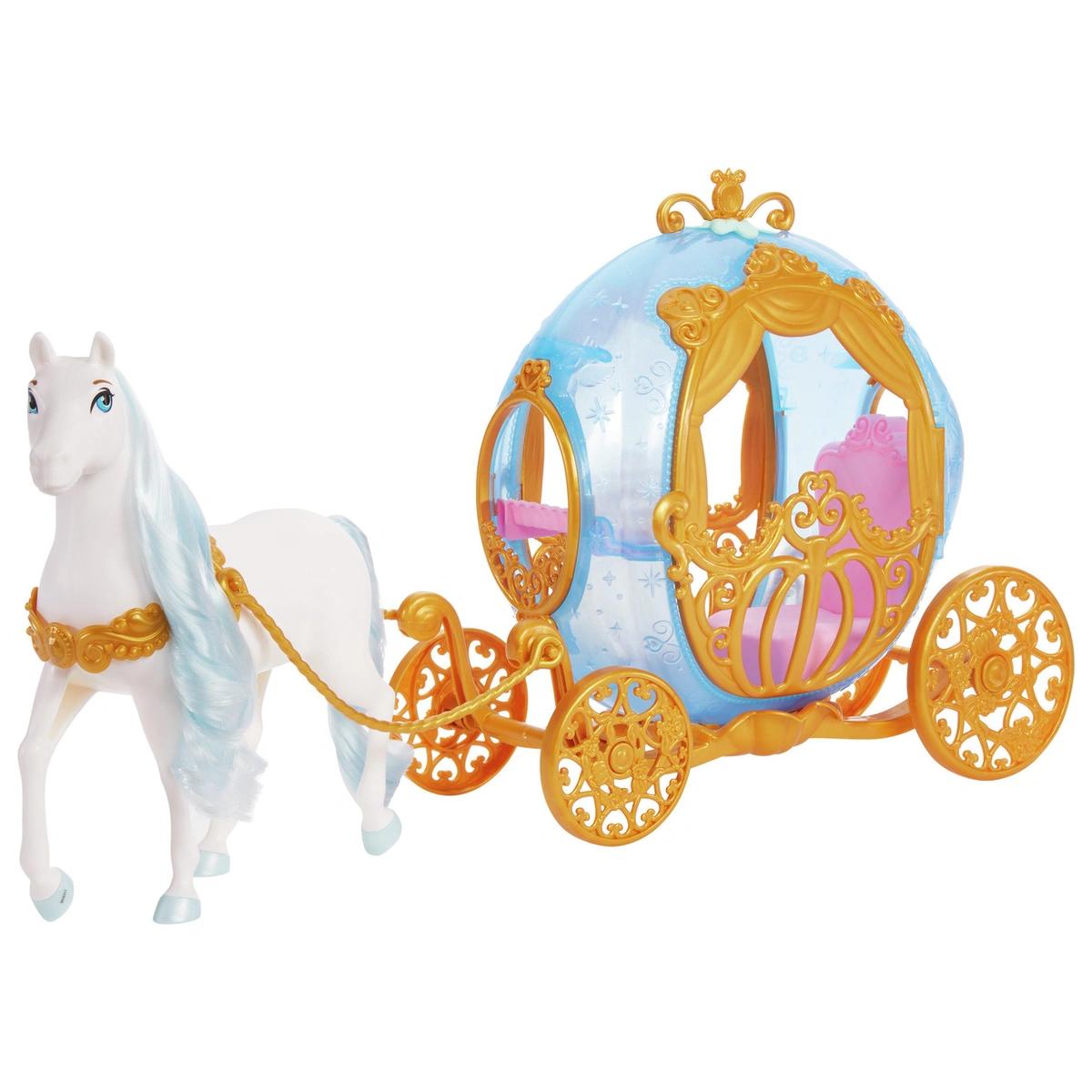 Disney Princess Cinderella's Rolling Doll Carriage & Horse