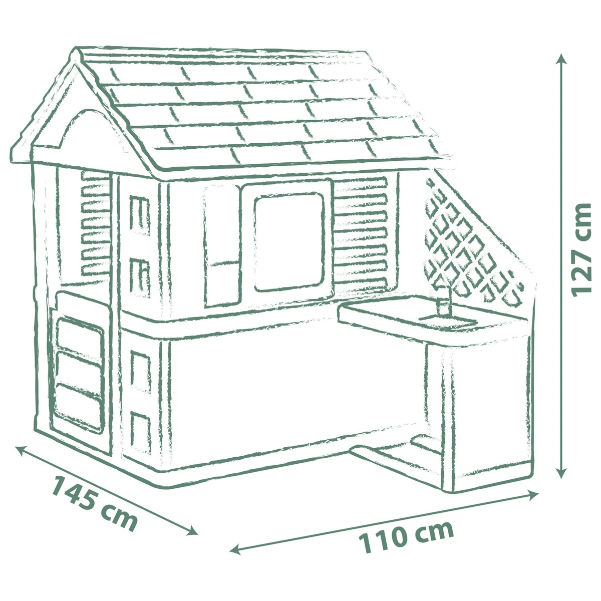 Smoby Nature Playhouse and Kitchen