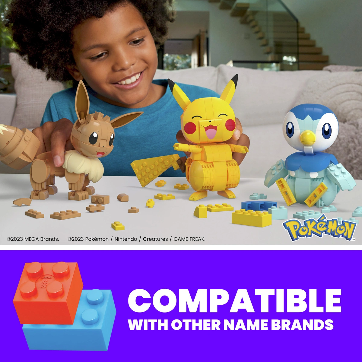 MEGA Pokémon Build & Show: Pokémon Trio Building Set