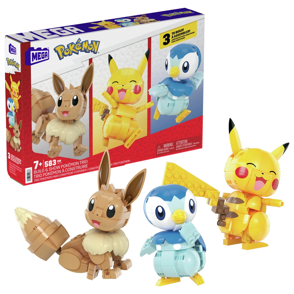 MEGA Pokémon Build & Show: Pokémon Trio Building Set
