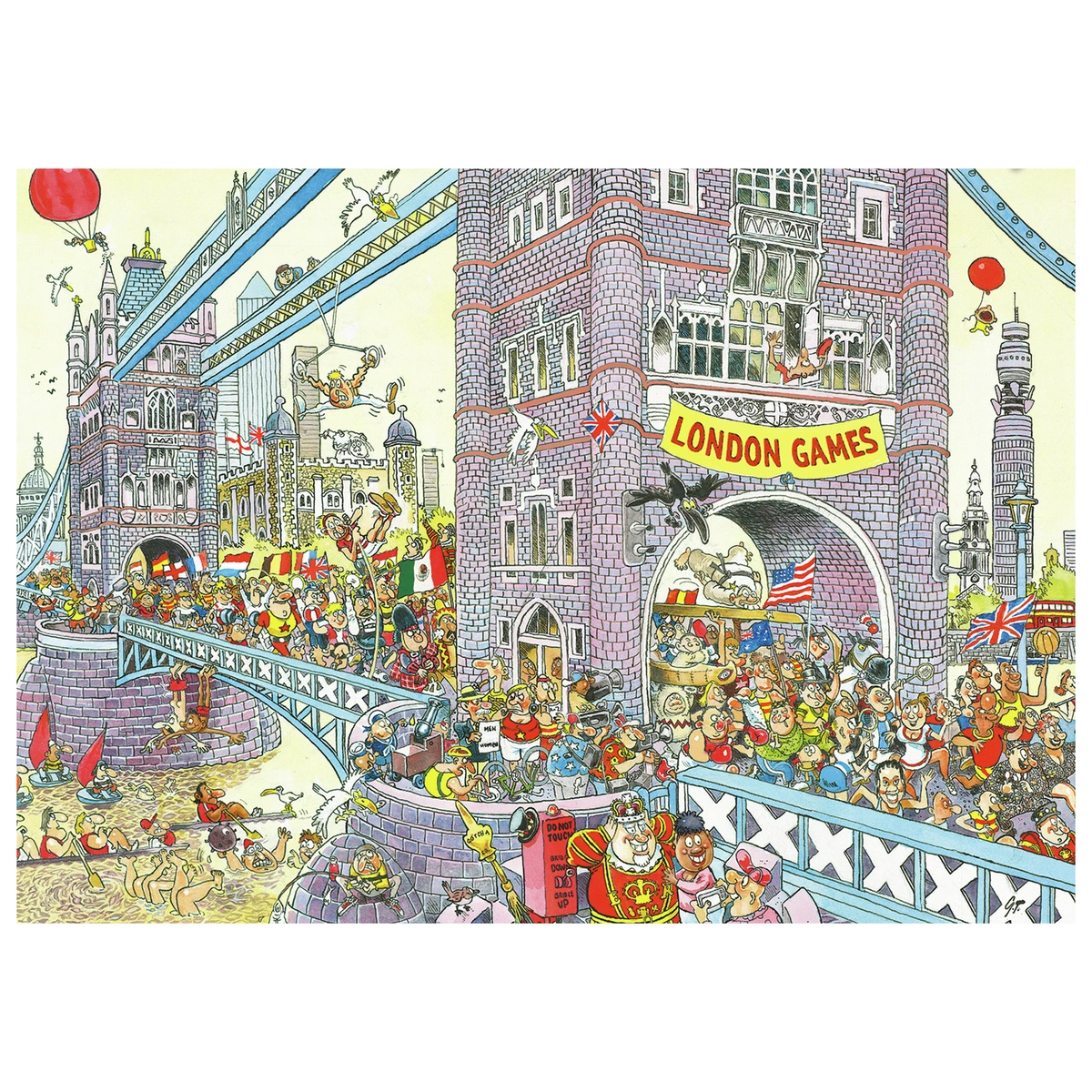 Wasgij Retro The Final Hurdle 1000 Piece Jigsaw Puzzle