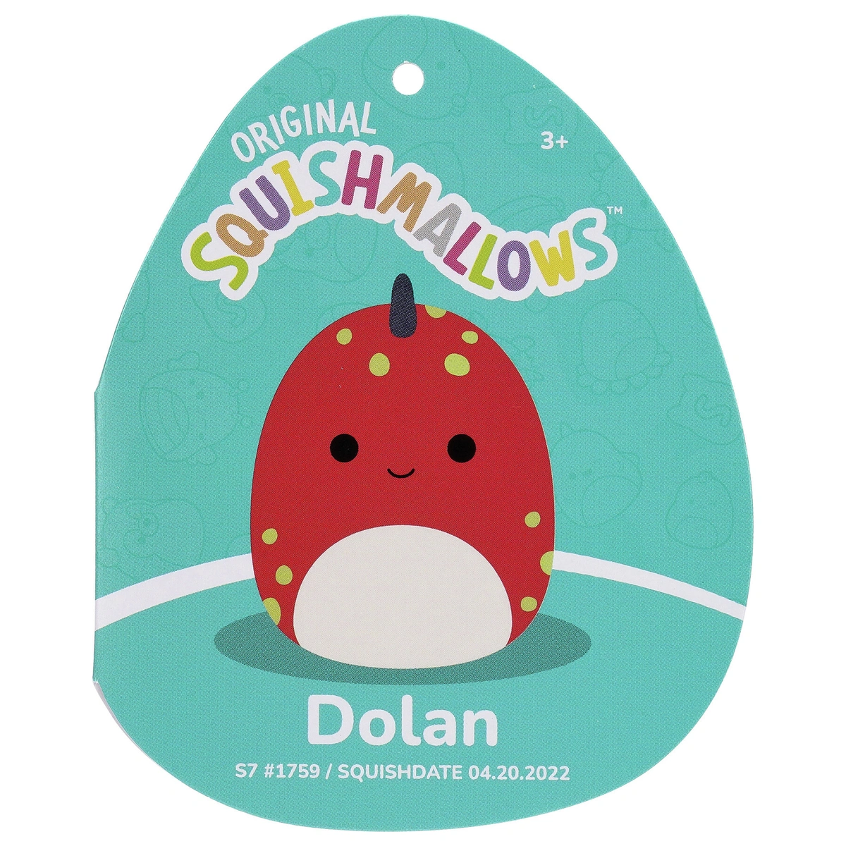 Original Squishmallows 7.5-inch - Dolan the Red Dino