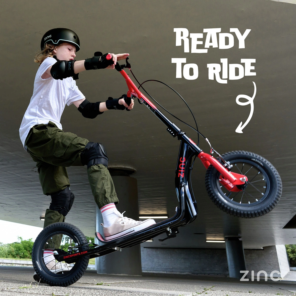 Zinc Radikal 12 inch Big Wheel BMX Scooter