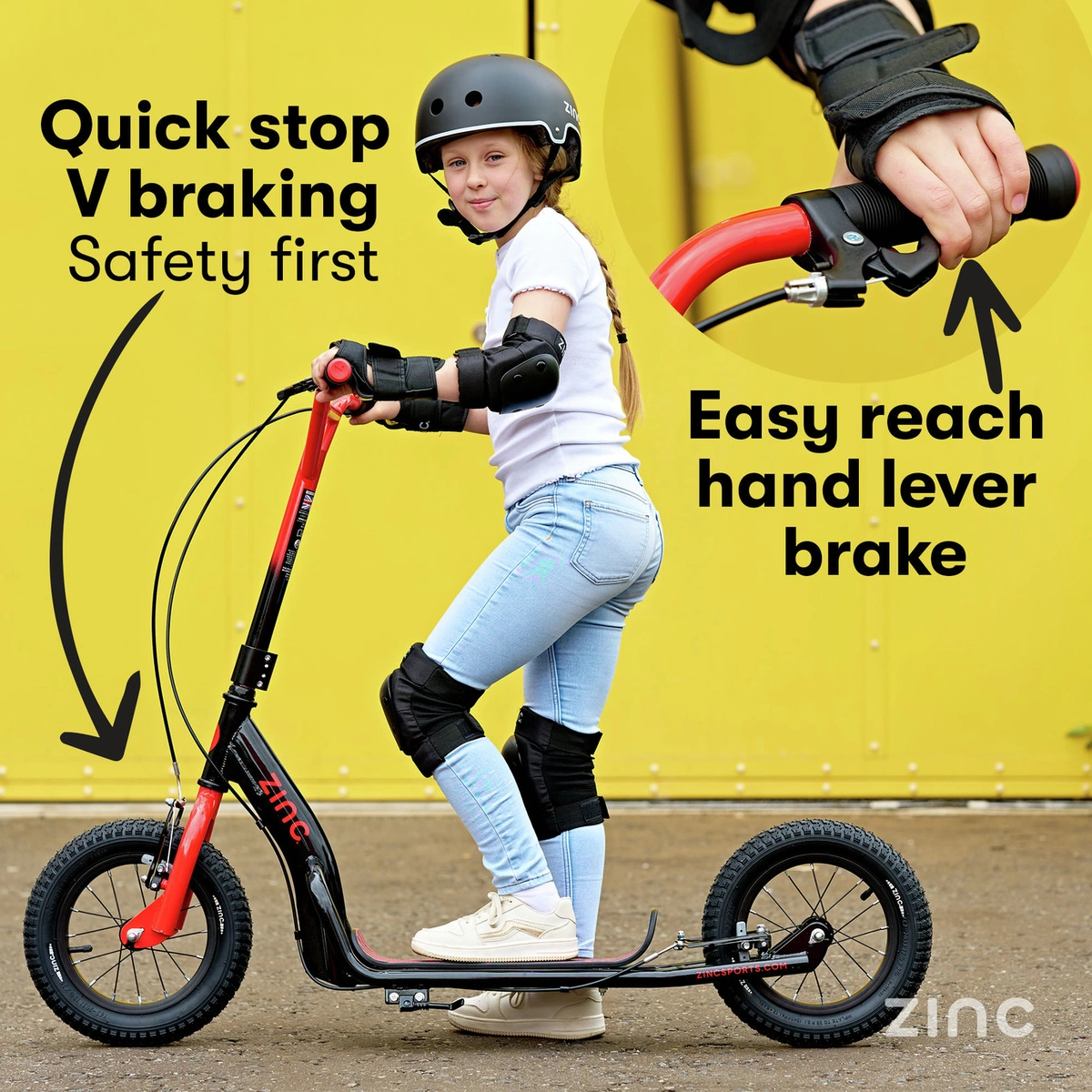 Zinc Radikal 12 inch Big Wheel BMX Scooter
