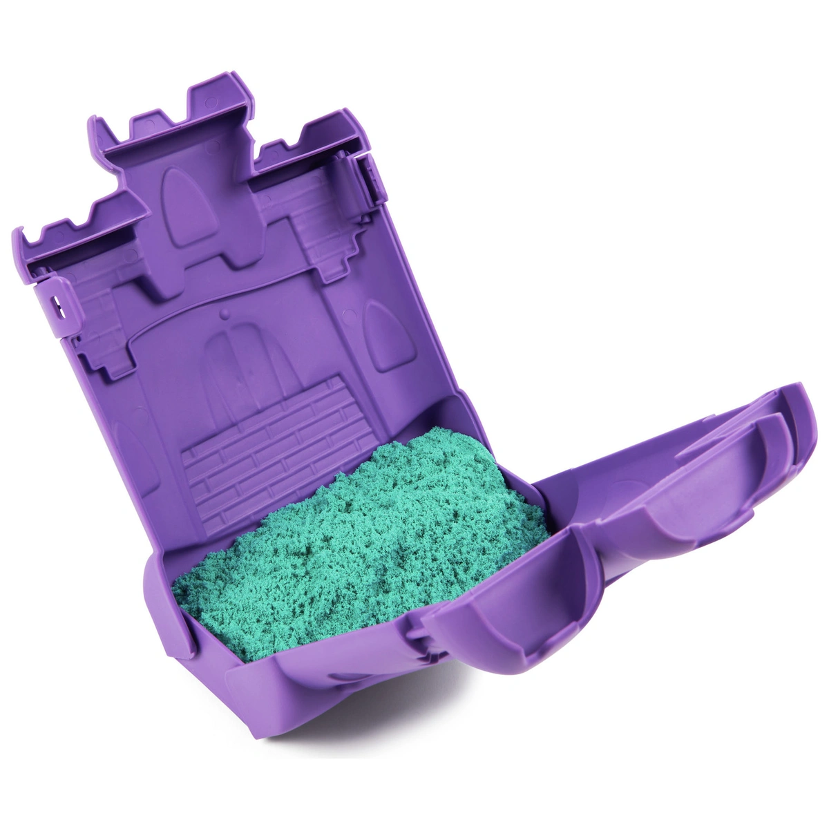 Kinetic Sand Castle Case Playset with Teal Sand