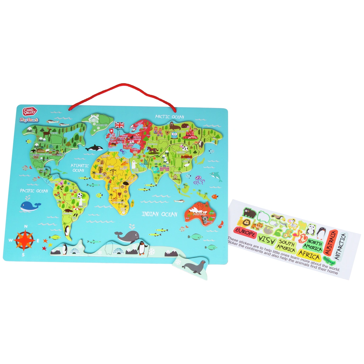 Chad Valley PlaySmart Magnetic World Map