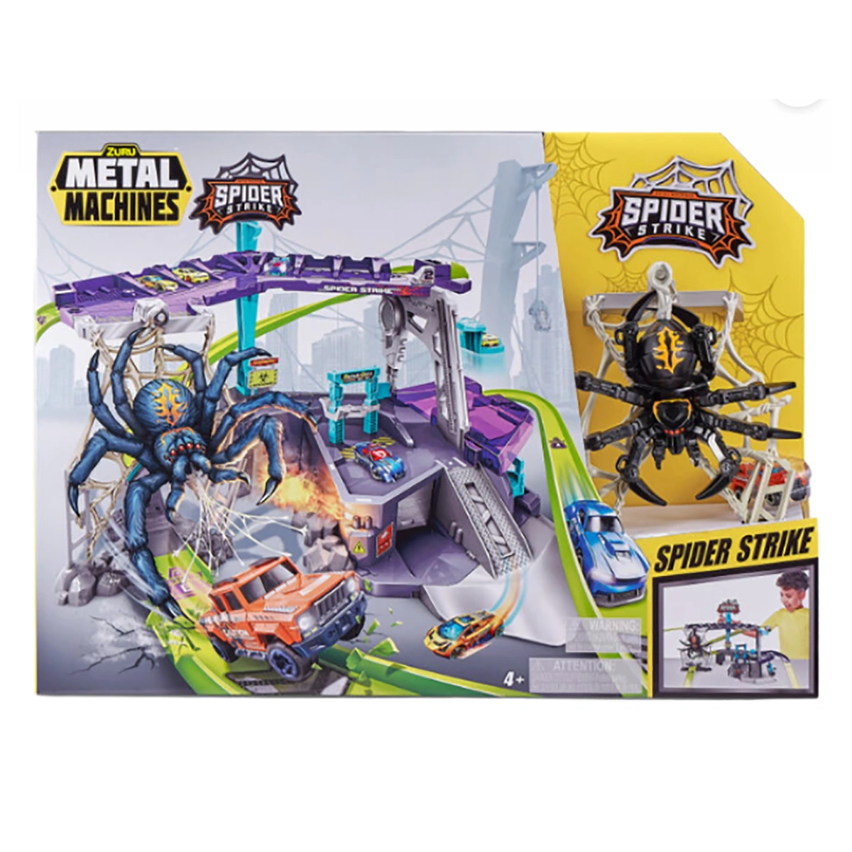 Metal Machines Spider Strike Garage 10 Cars Playset