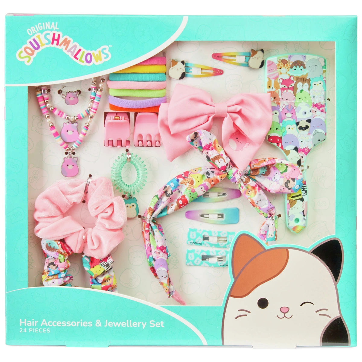 Squishmallows 24 Pieces Hair and Jewellery Set