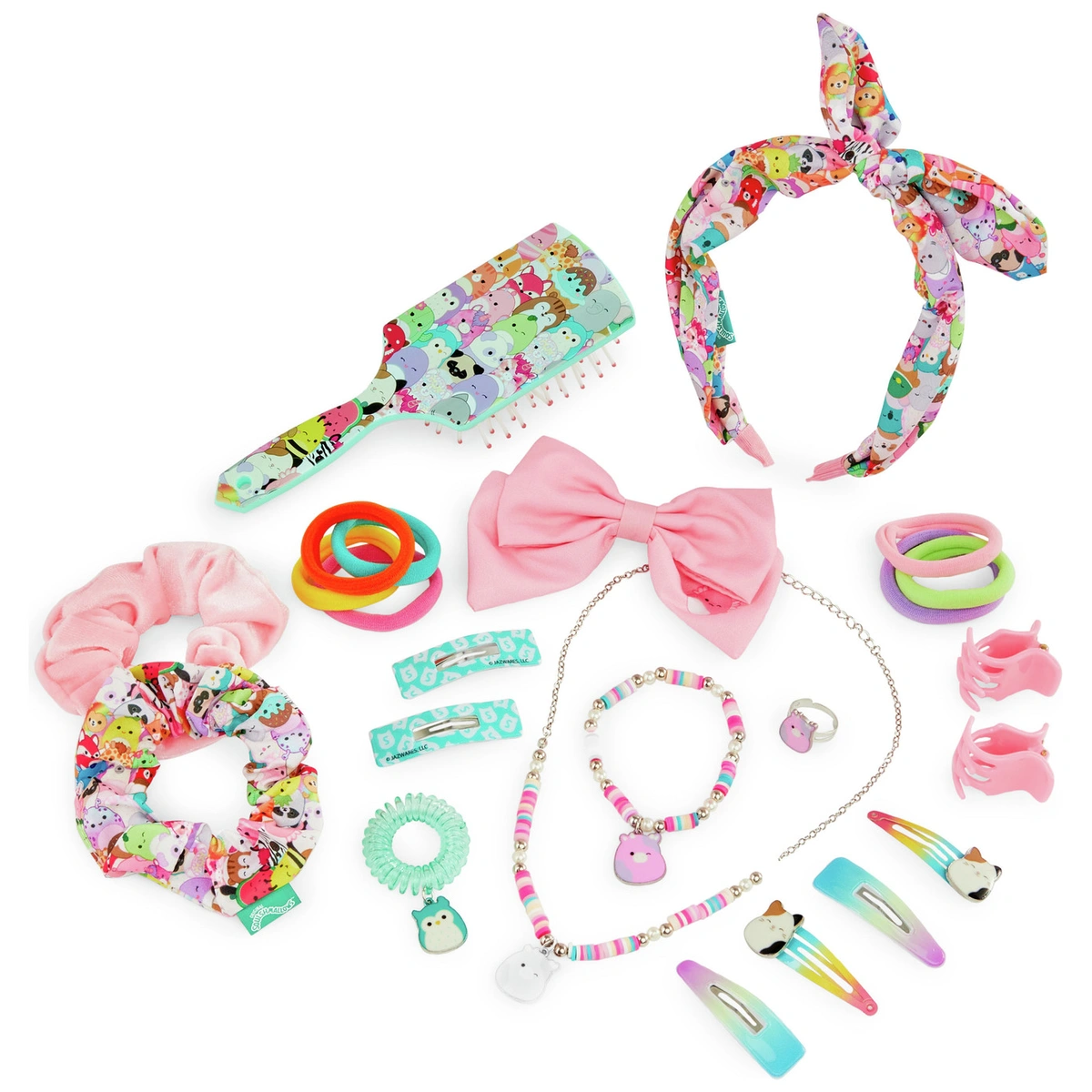 Squishmallows 24 Pieces Hair and Jewellery Set