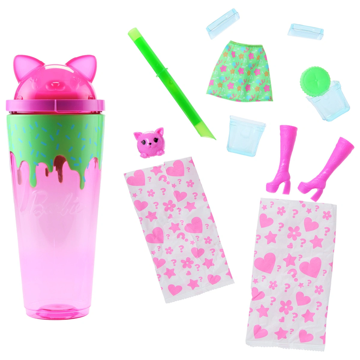 Barbie Pop Reveal Shakes Scented Cute Kitten Doll - 32cm