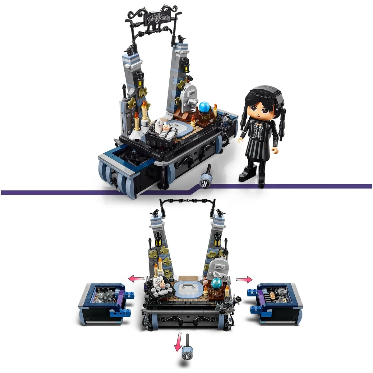 LEGO Wednesday Addams Figure Building Toy Set for Kids 76780