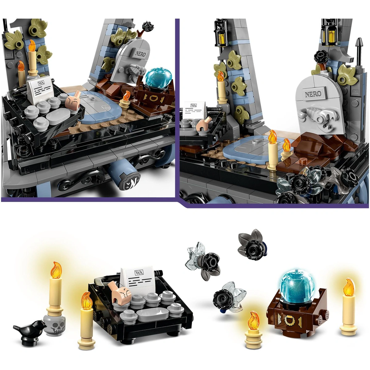LEGO Wednesday Addams Figure Building Toy Set for Kids 76780