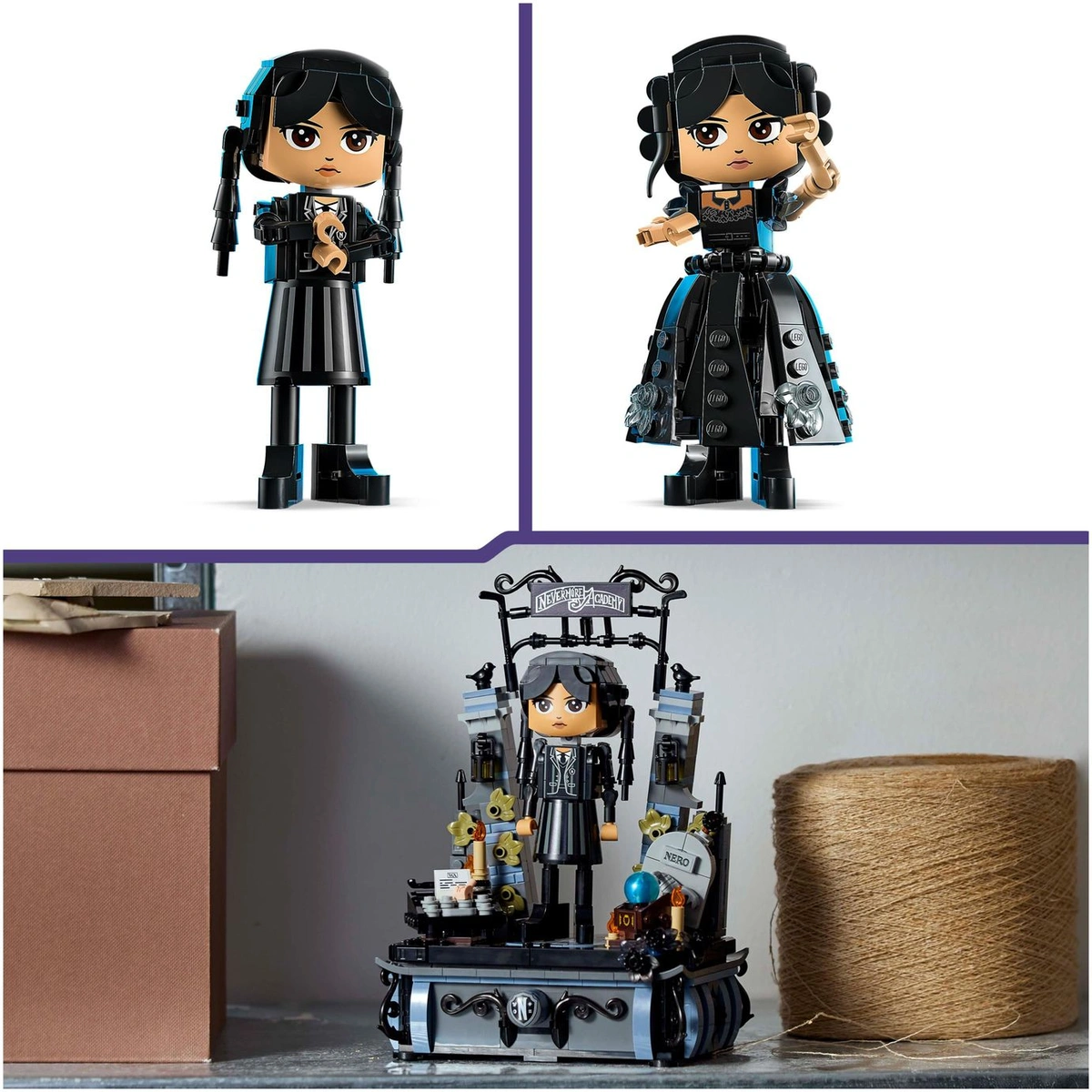 LEGO Wednesday Addams Figure Building Toy Set for Kids 76780