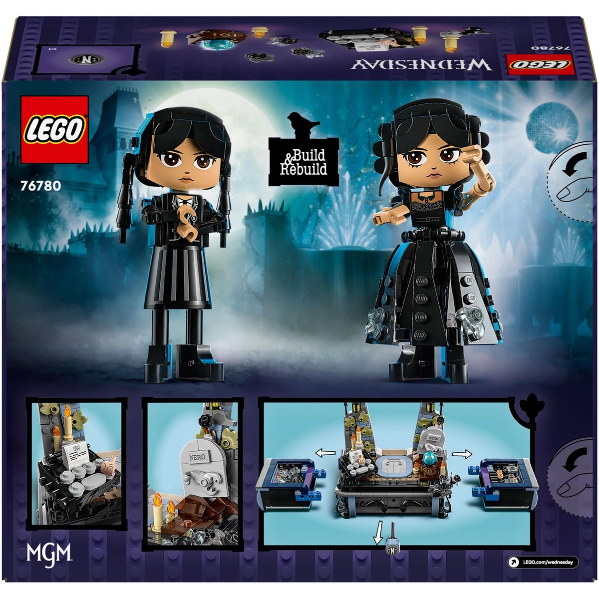 LEGO Wednesday Addams Figure Building Toy Set for Kids 76780