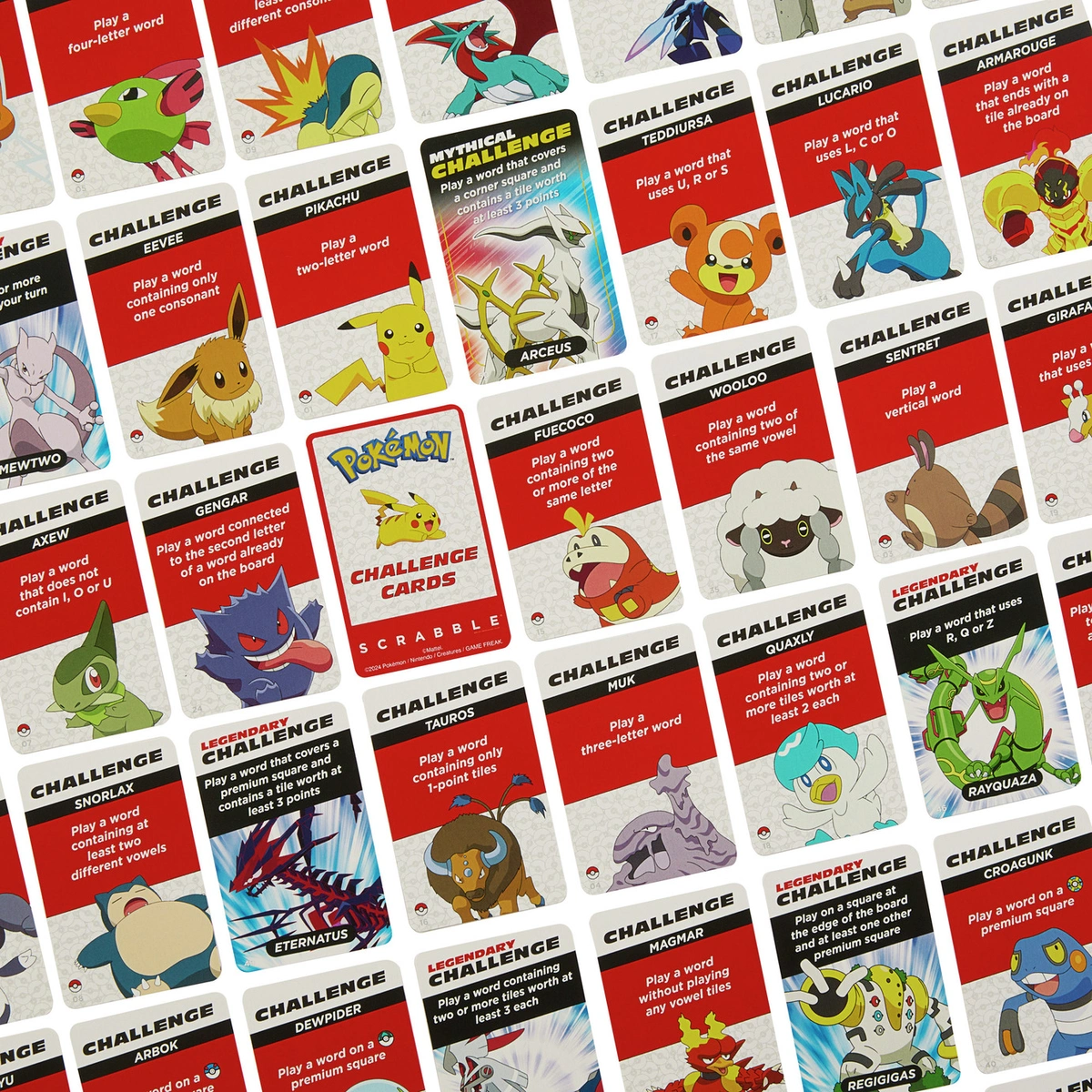 Scrabble Pokemon Board Game & Classic Family Word Game