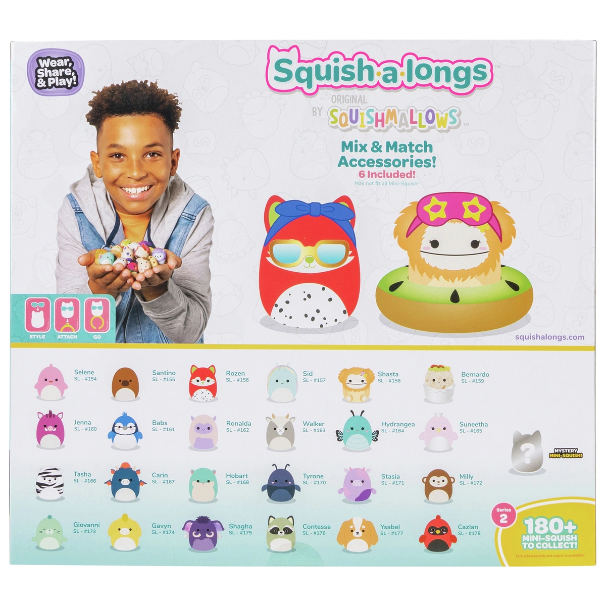 Squish-a-longs Style 1 Plush toys-Pack of 25