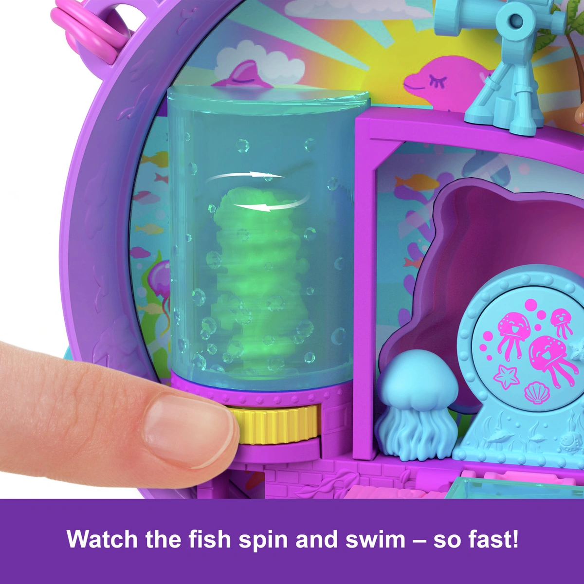 Polly Pocket Dolphin Rescue & Play Compact Doll Playsets