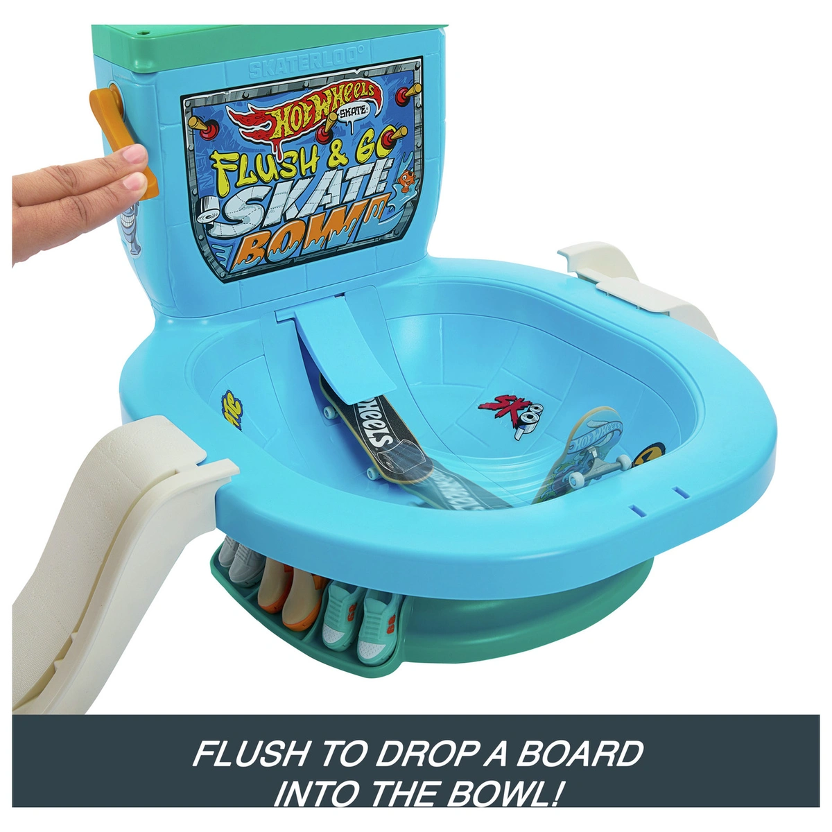 Hot Wheels Skate Flush & Go Skate Bowl Playset