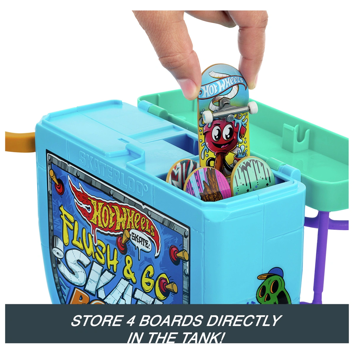 Hot Wheels Skate Flush & Go Skate Bowl Playset