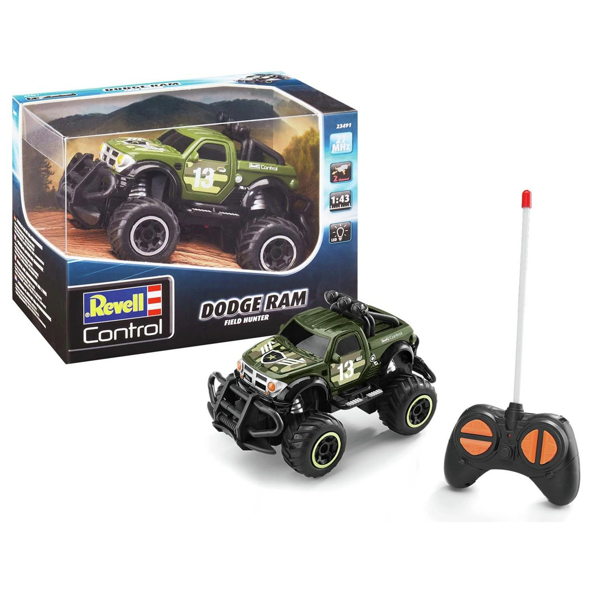 Revell 1:43 Remote Controlled Dodge RAM Field Hunter