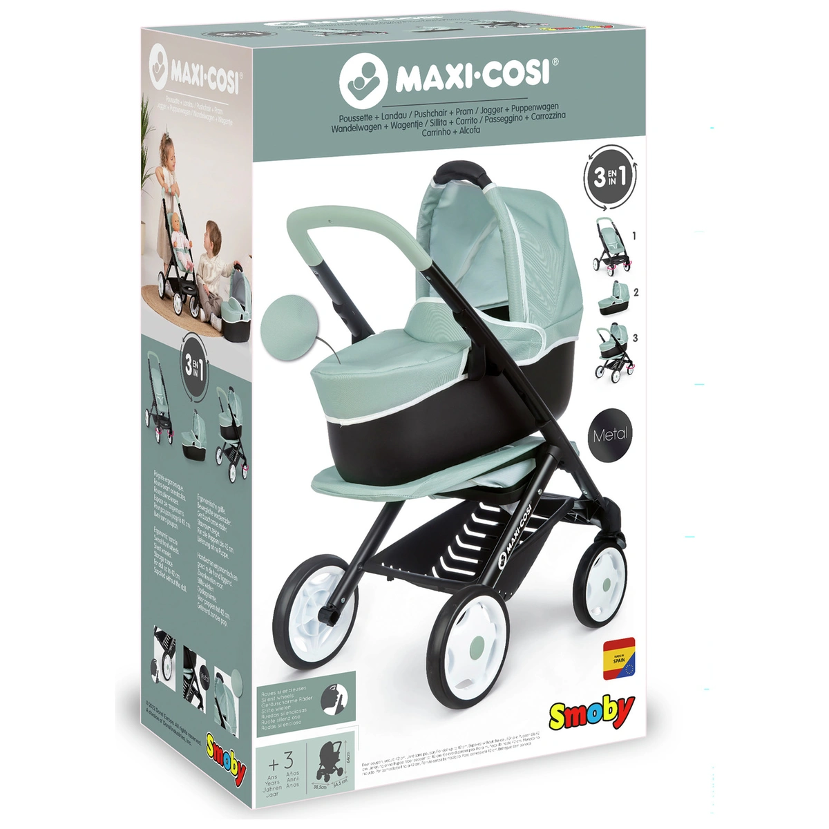 Smoby Maxi Cosi 3 in 1 Doll Pram
