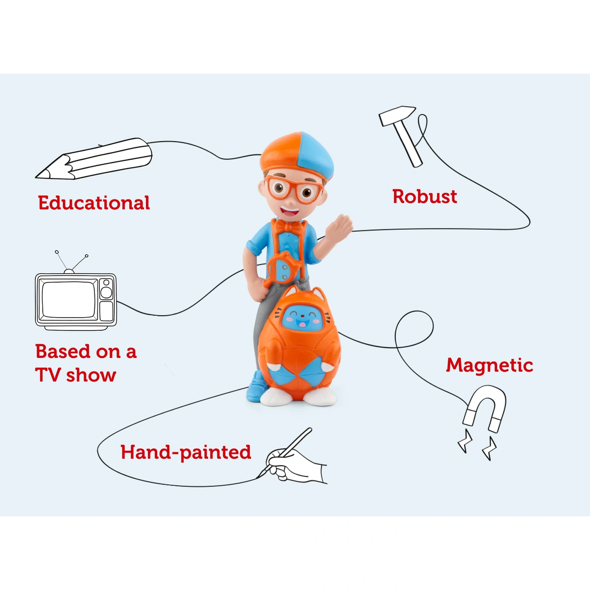 tonies Blippi Audio Classic Tonie Character