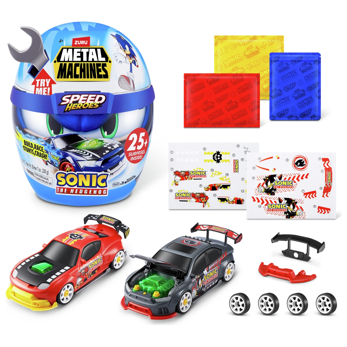 Zuru Metal Machines Sonic The Hedgehog Speed Heroes Playset