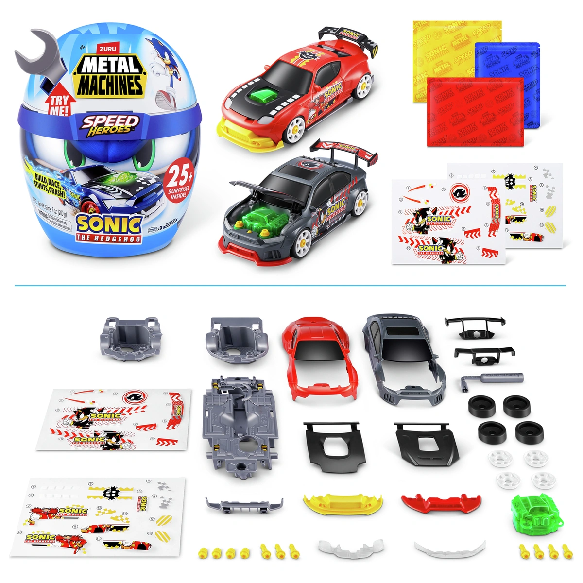 Zuru Metal Machines Sonic The Hedgehog Speed Heroes Playset