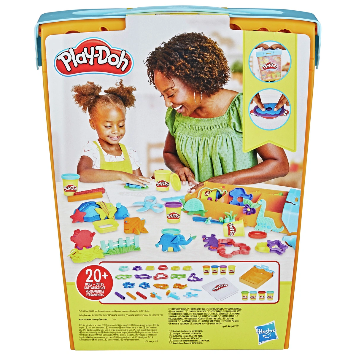 Play Doh Rainbow Animal Tools and Storage