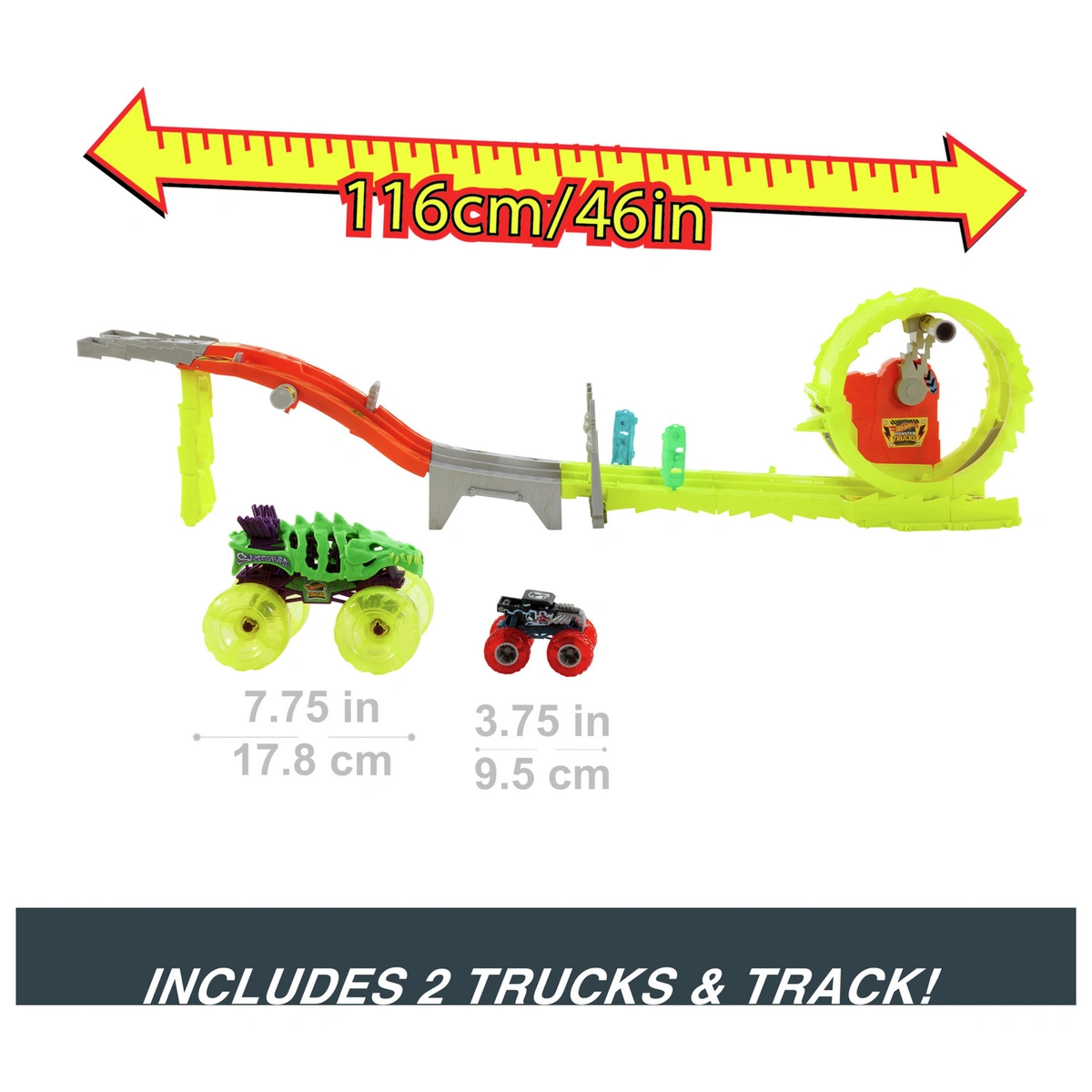 Hot Wheels Monster Trucks Charge & Chase Challenge