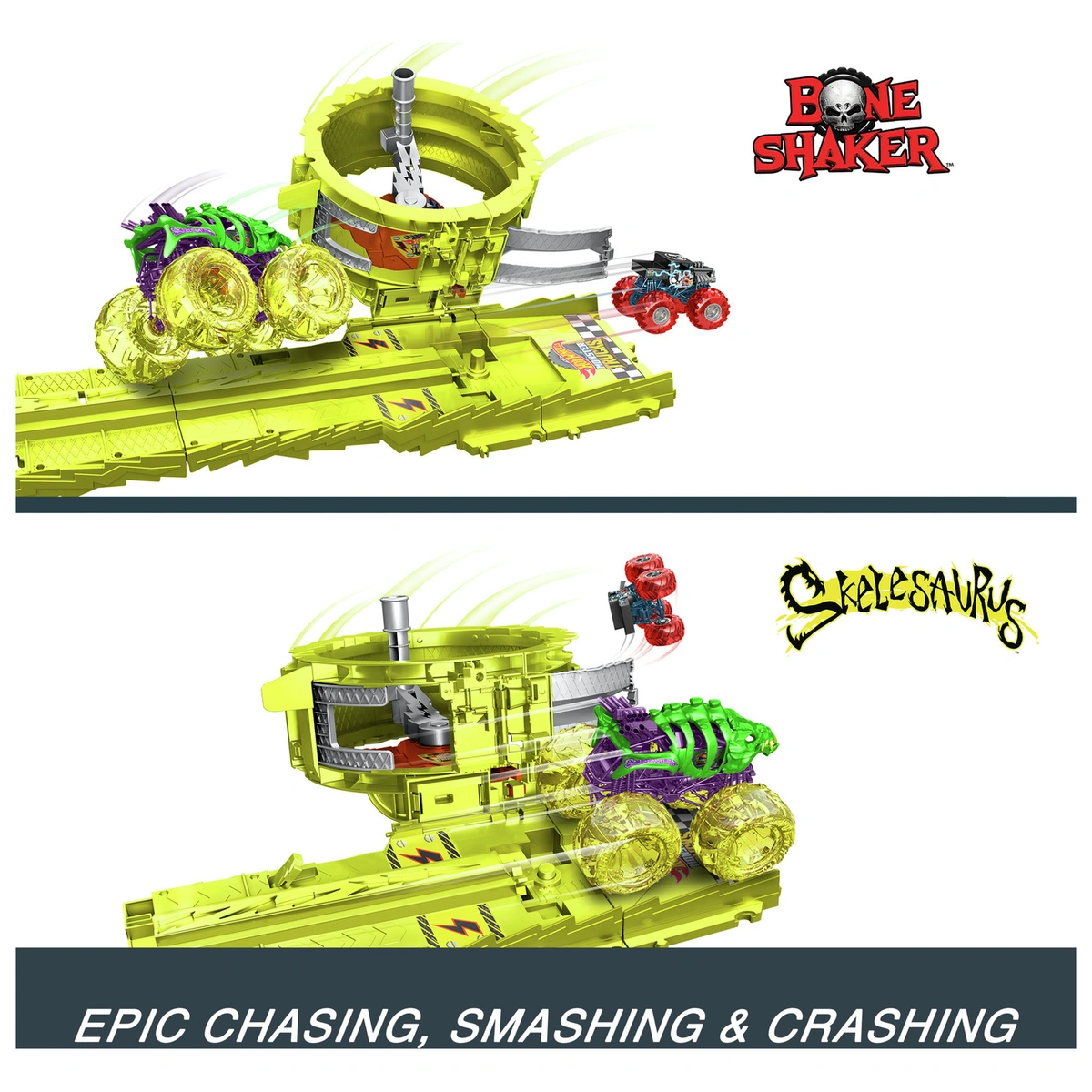 Hot Wheels Monster Trucks Charge & Chase Challenge