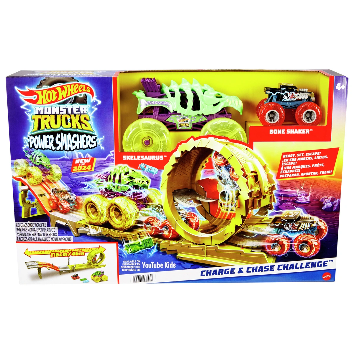 Hot Wheels Monster Trucks Charge & Chase Challenge