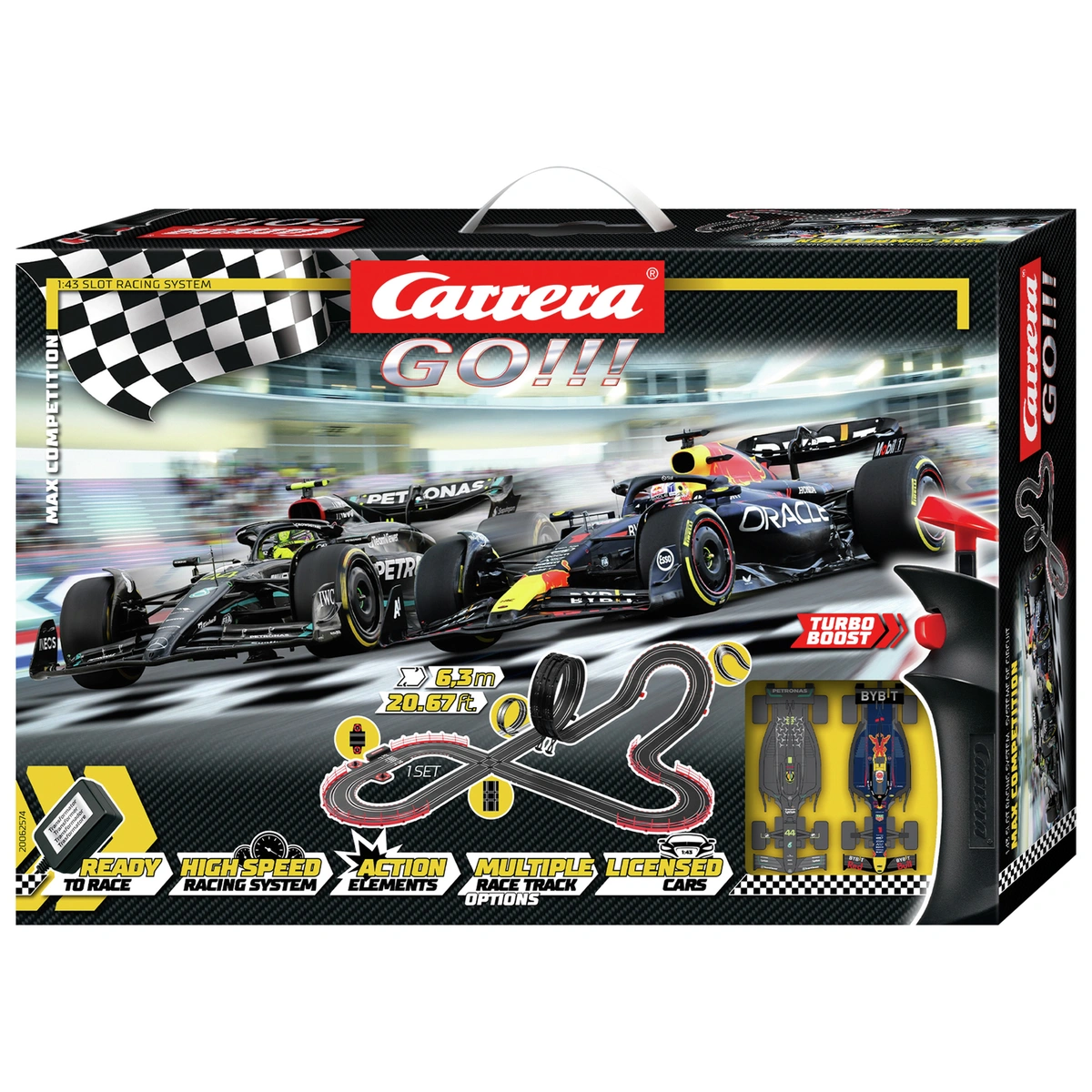 Carrera GO!!! Max Competition F1 Slot Racing Set