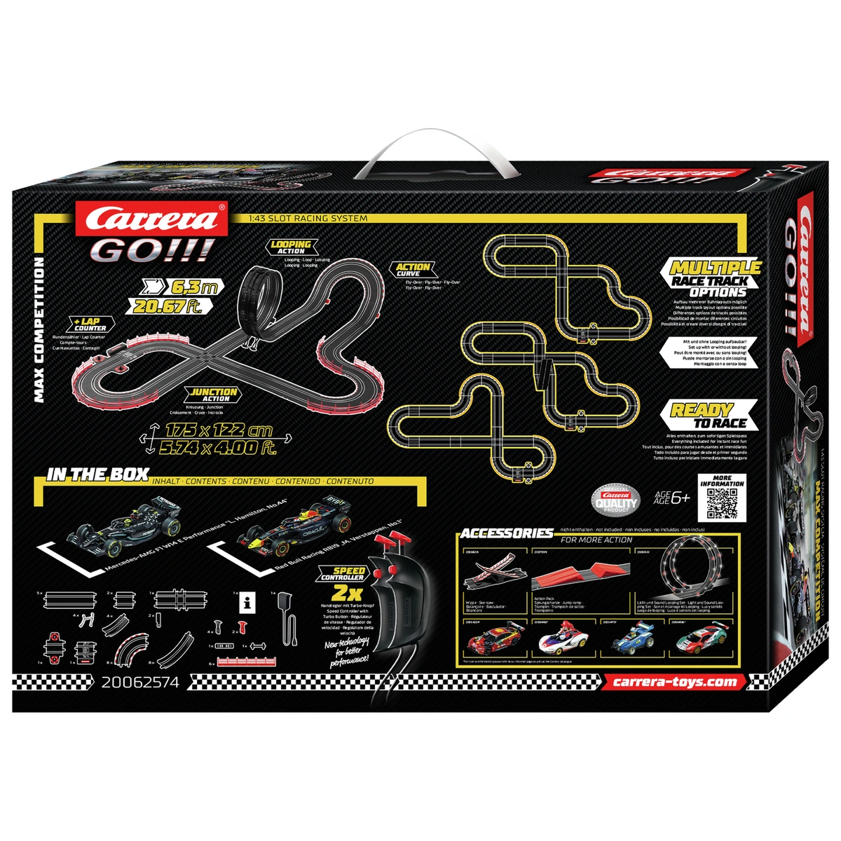 Carrera GO!!! Max Competition F1 Slot Racing Set