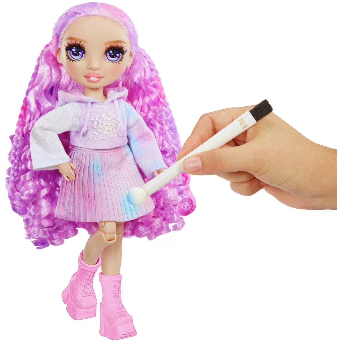 Rainbow High Watercolor Doll Makeup-Purple Eyes
